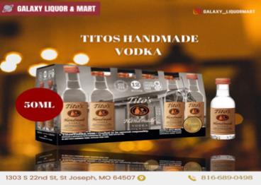 Tito's Handmade Vodka 50ml available in St Joseph 