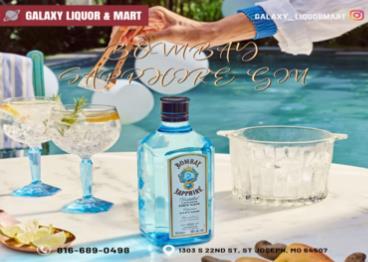 Bombay Sapphire Gin available in St Joseph