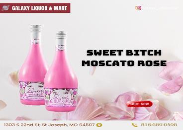 Sweet Bitch Moscato Rosé available in St Joseph